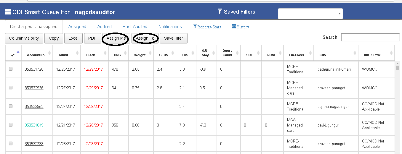 DischargedUnassignedQueue