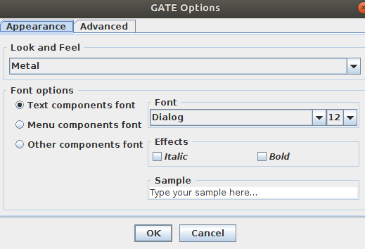 GATEOptions