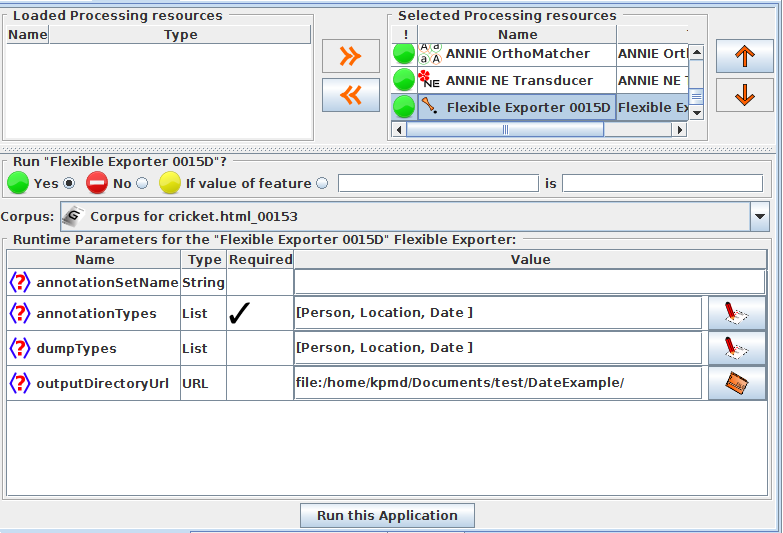Runtimeparamsofflexiexpo